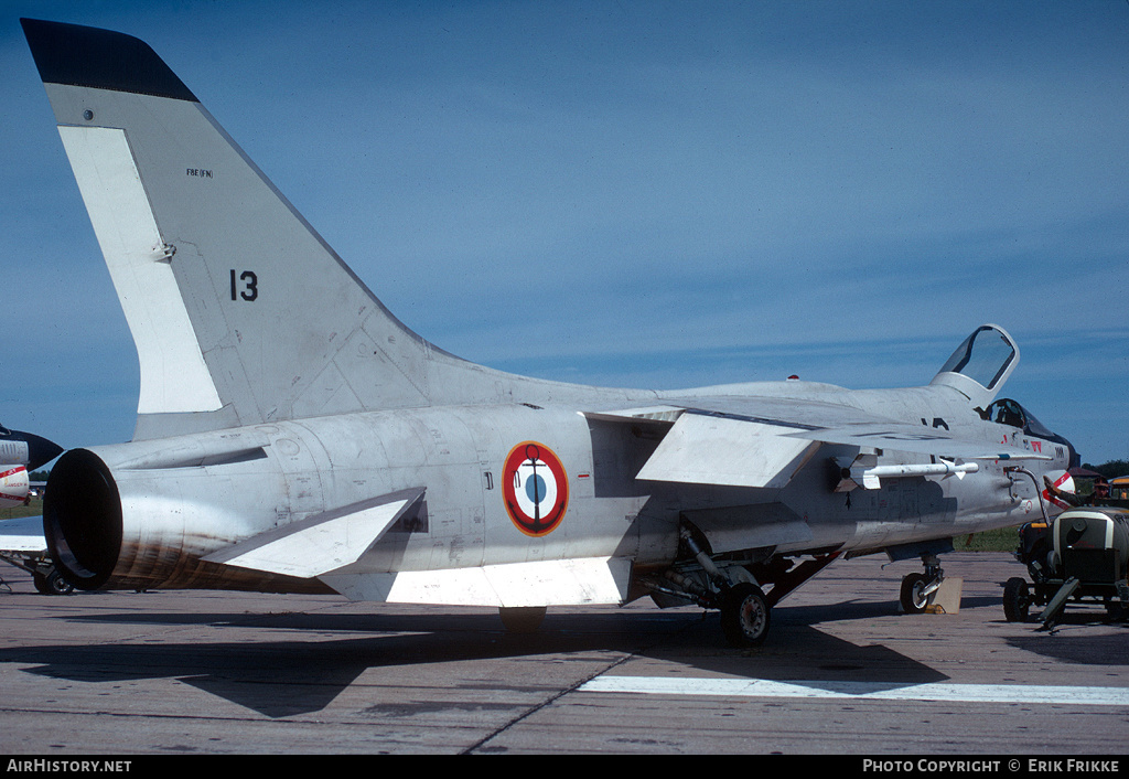 Aircraft Photo of 13 | Vought F-8E(FN) Crusader | France - Navy | AirHistory.net #489080