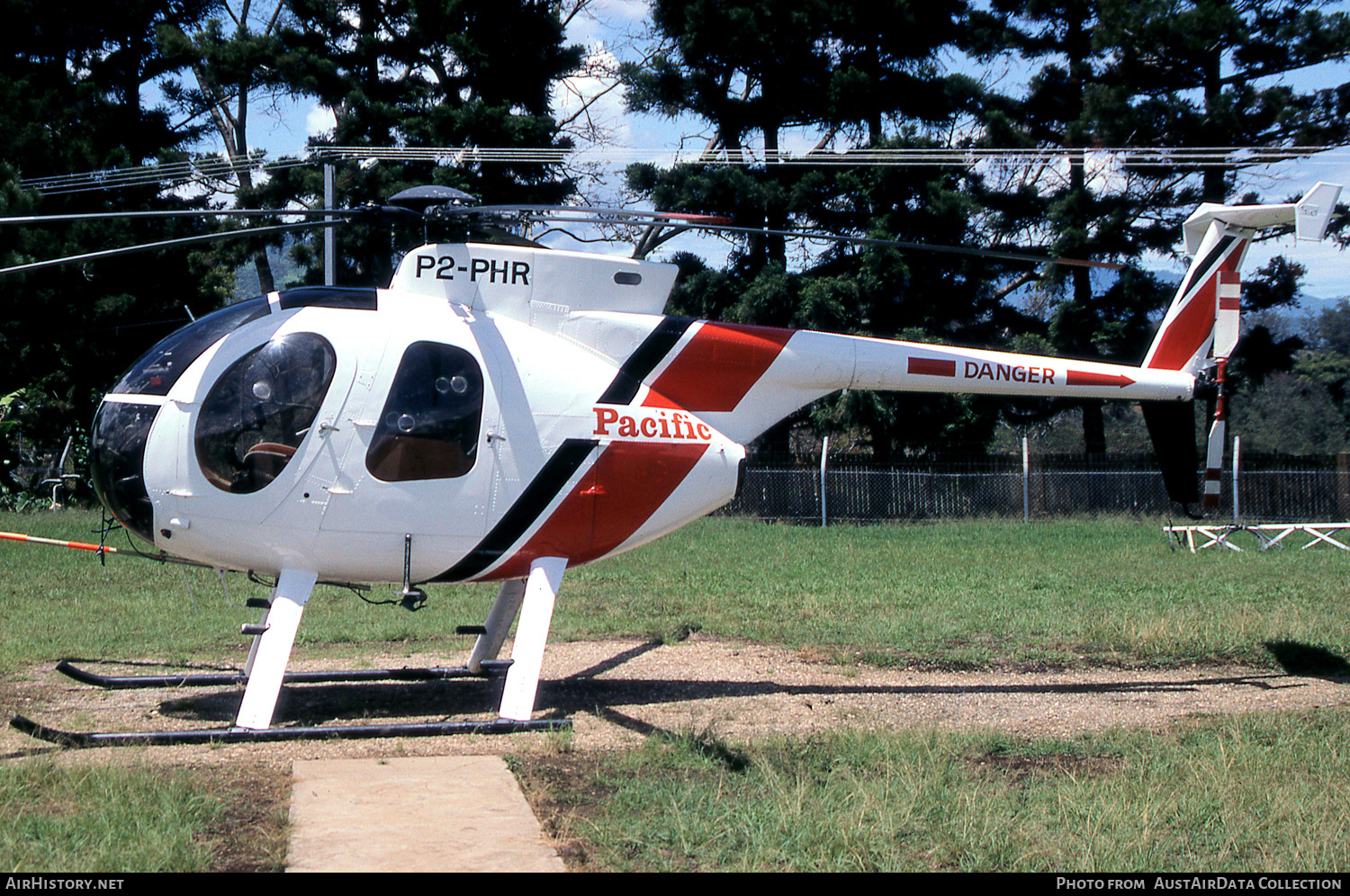 Aircraft Photo of P2-PHR | Hughes 500D (369D) | Pacific Helicopters | AirHistory.net #489103