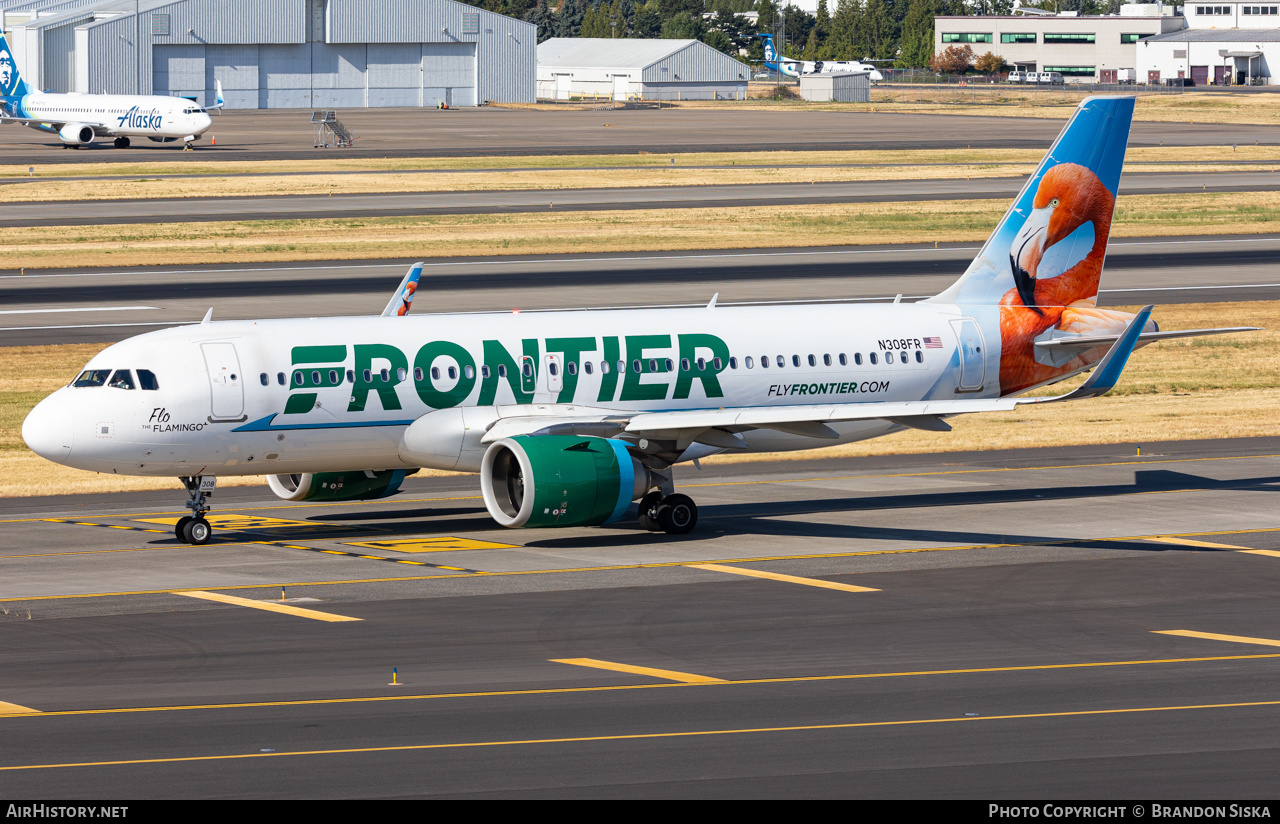 Aircraft Photo of N308FR | Airbus A320-251N | Frontier Airlines | AirHistory.net #489149