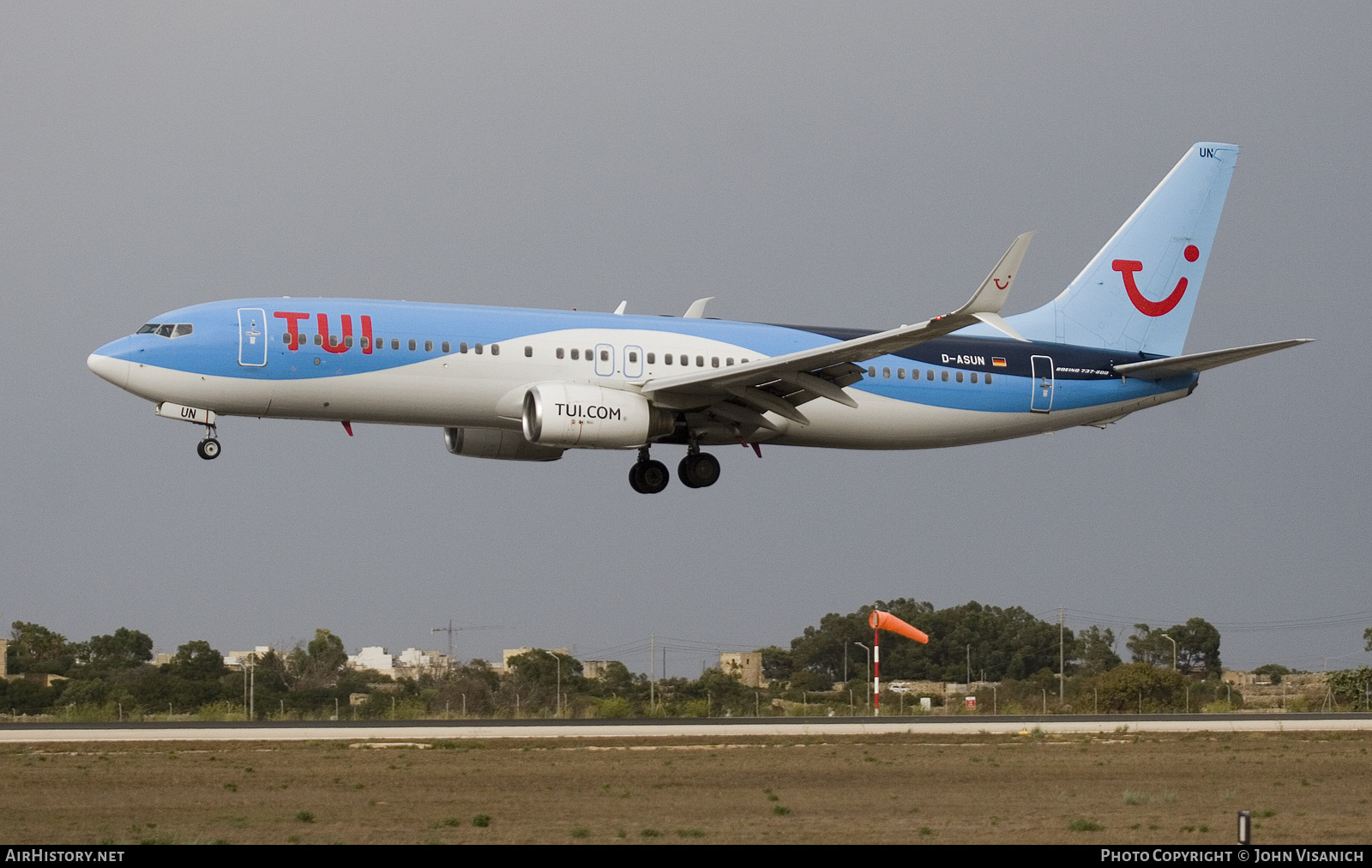 Aircraft Photo of D-ASUN | Boeing 737-8BK | TUI | AirHistory.net #489185