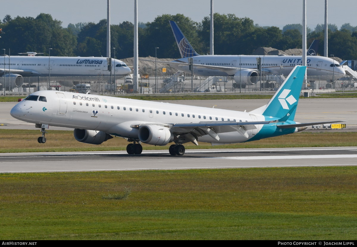 Aircraft Photo of I-ADJO | Embraer 195LR (ERJ-190-200LR) | Air Dolomiti | AirHistory.net #489213