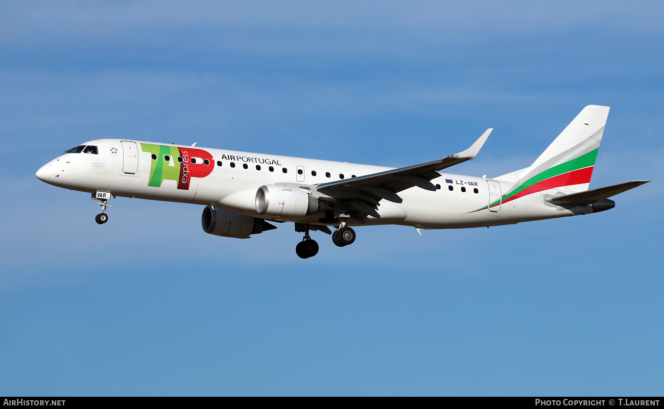 Aircraft Photo of LZ-VAR | Embraer 190STD (ERJ-190-100STD) | TAP Air Portugal Express | AirHistory.net #489227