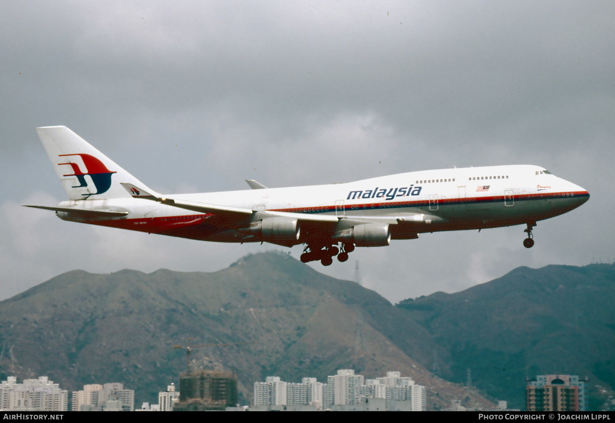 Aircraft Photo of 9M-MHM | Boeing 747-4H6 | Malaysia Airlines | AirHistory.net #489257