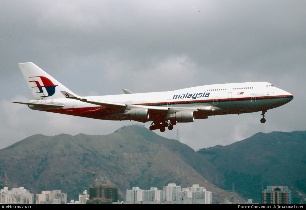 Aircraft Photo of 9M-MHM | Boeing 747-4H6M | Malaysia Airlines | AirHistory.net #489257