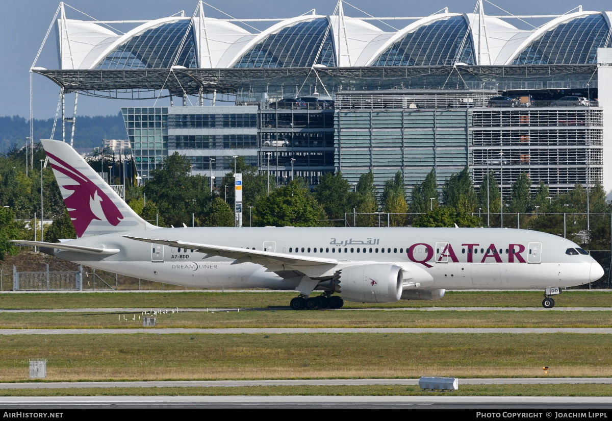 Aircraft Photo of A7-BDD | Boeing 787-8 Dreamliner | Qatar Airways | AirHistory.net #489284