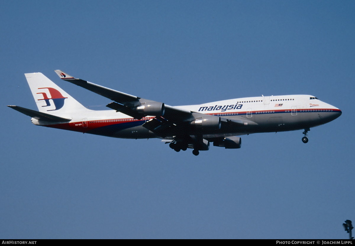 Aircraft Photo of 9M-MPI | Boeing 747-4H6 | Malaysia Airlines | AirHistory.net #489288