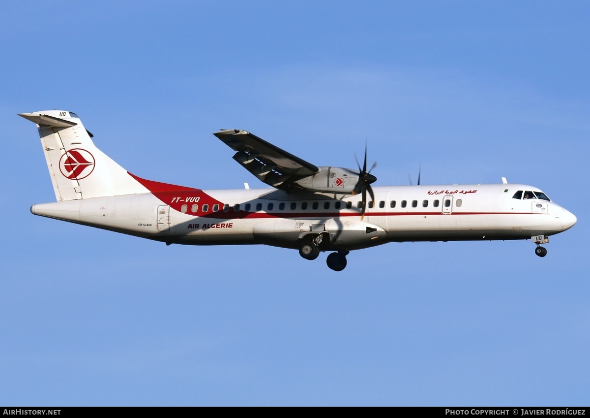 Aircraft Photo of 7T-VUQ | ATR ATR-72-500 (ATR-72-212A) | Air Algérie | AirHistory.net #489314