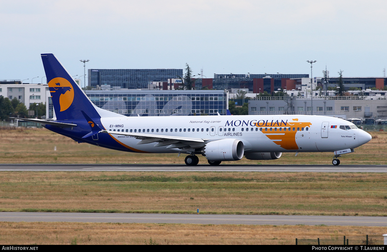 Aircraft Photo of EI-MNG | Boeing 737-8 Max 8 | MIAT Mongolian Airlines | AirHistory.net #489318
