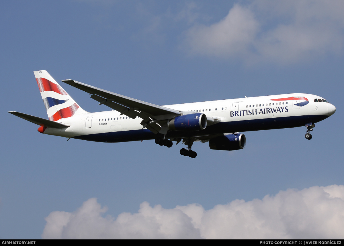 Aircraft Photo of G-BNWY | Boeing 767-336/ER | British Airways | AirHistory.net #489321