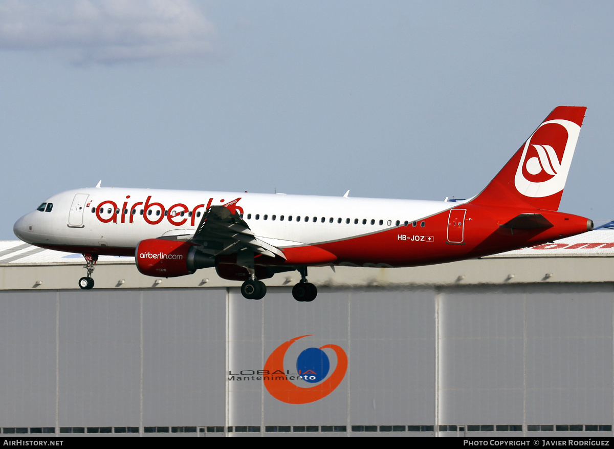 Aircraft Photo of HB-JOZ | Airbus A320-214 | Air Berlin | AirHistory.net #489325