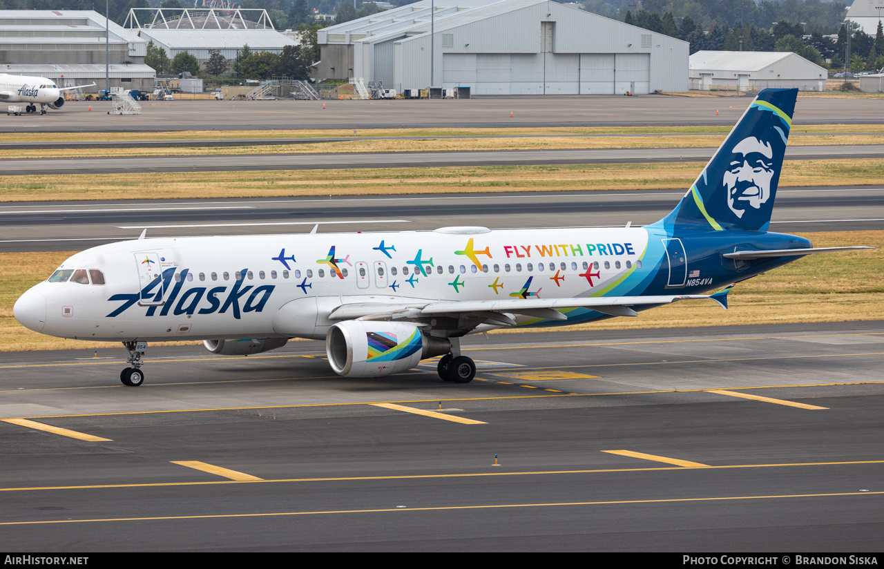 Aircraft Photo of N854VA | Airbus A320-214 | Alaska Airlines | AirHistory.net #489374