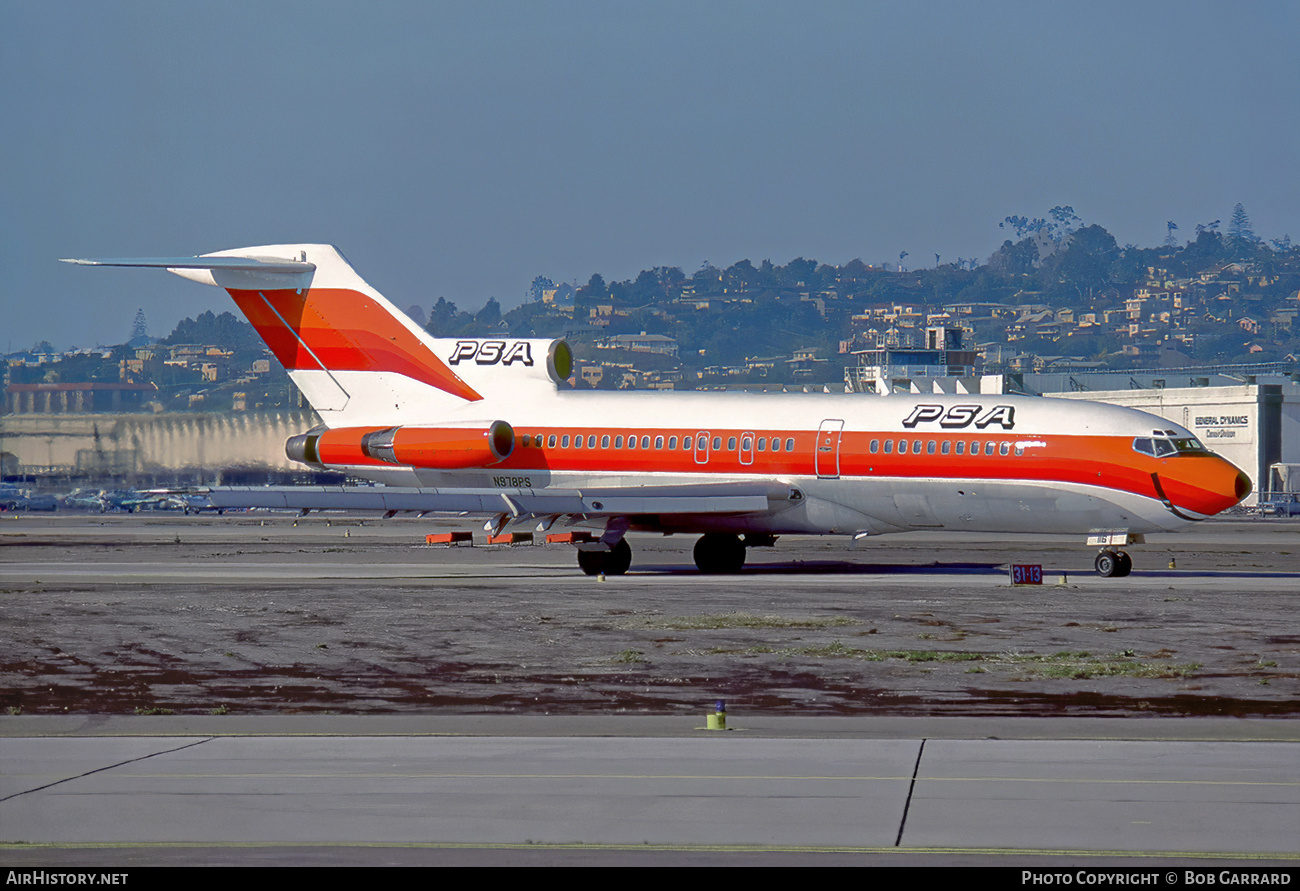 Aircraft Photo of N978PS | Boeing 727-51 | PSA - Pacific Southwest Airlines | AirHistory.net #489402