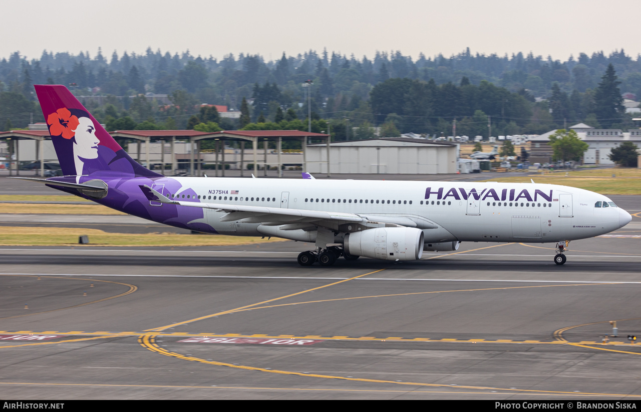 Aircraft Photo of N375HA | Airbus A330-243 | Hawaiian Airlines | AirHistory.net #489404
