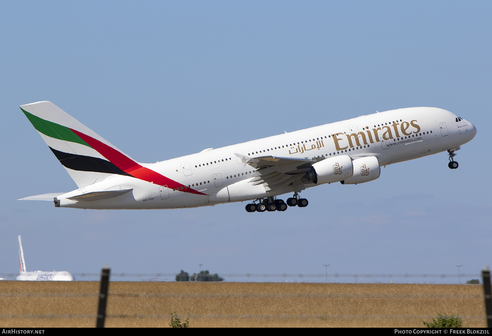 Aircraft Photo of A6-EOF | Airbus A380-800 | Emirates | AirHistory.net #489424