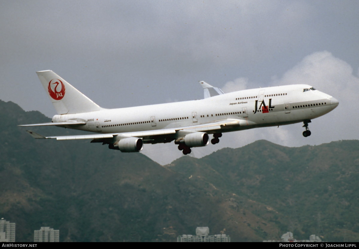 Aircraft Photo of JA8910 | Boeing 747-446 | Japan Airlines - JAL | AirHistory.net #489468