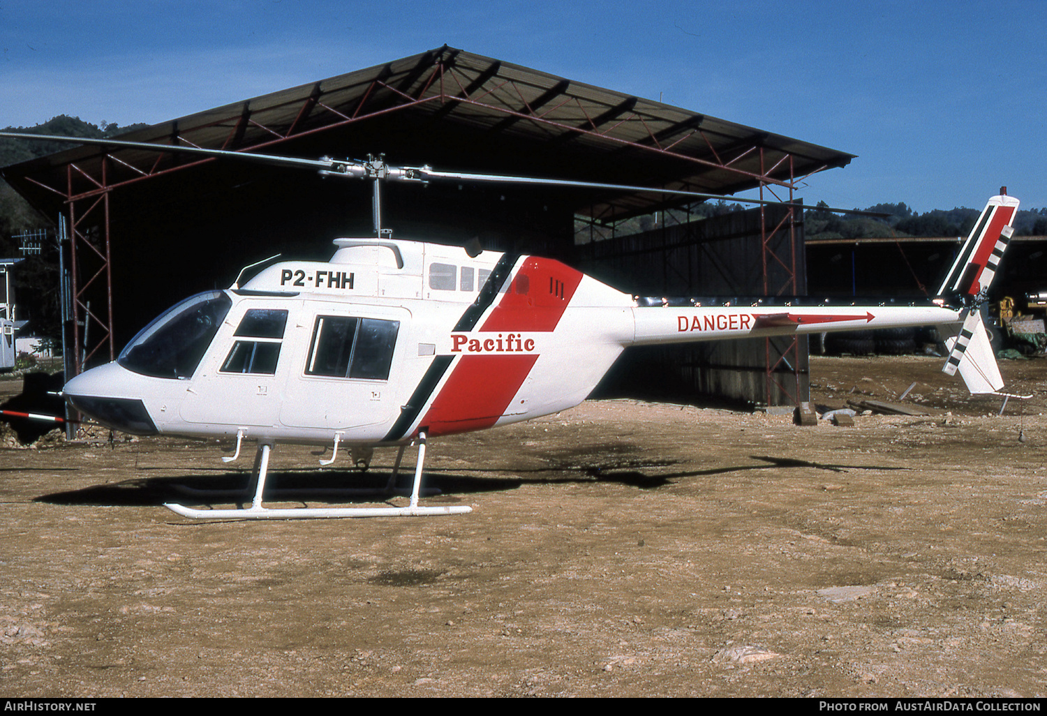 Aircraft Photo of P2-FHH | Bell 206A JetRanger | Pacific Helicopters | AirHistory.net #489474