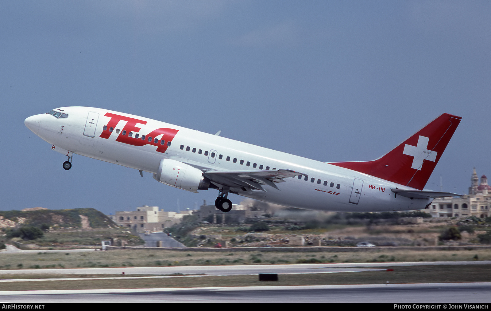 Aircraft Photo of HB-IIB | Boeing 737-3M8 | TEA - Trans European Airways | AirHistory.net #489497