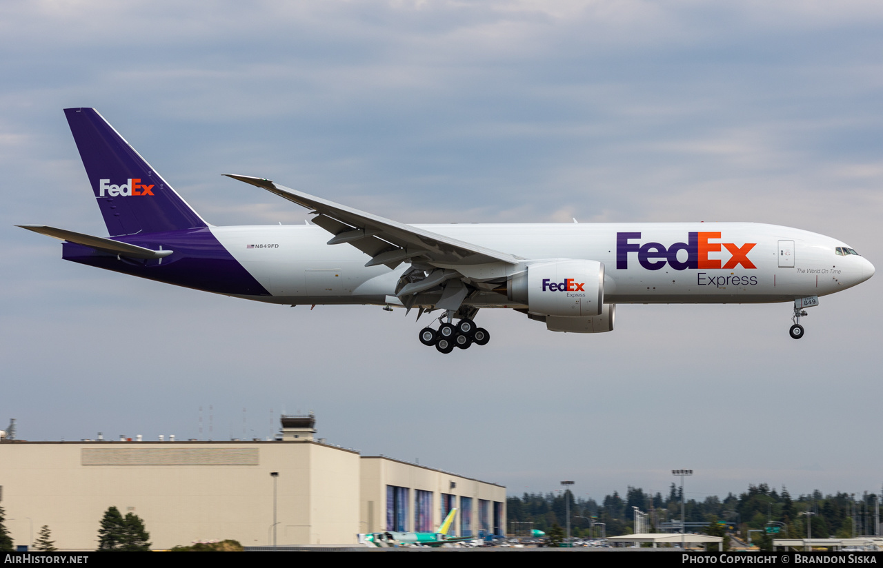 Aircraft Photo of N849FD | Boeing 777-F | FedEx Express - Federal Express | AirHistory.net #489511