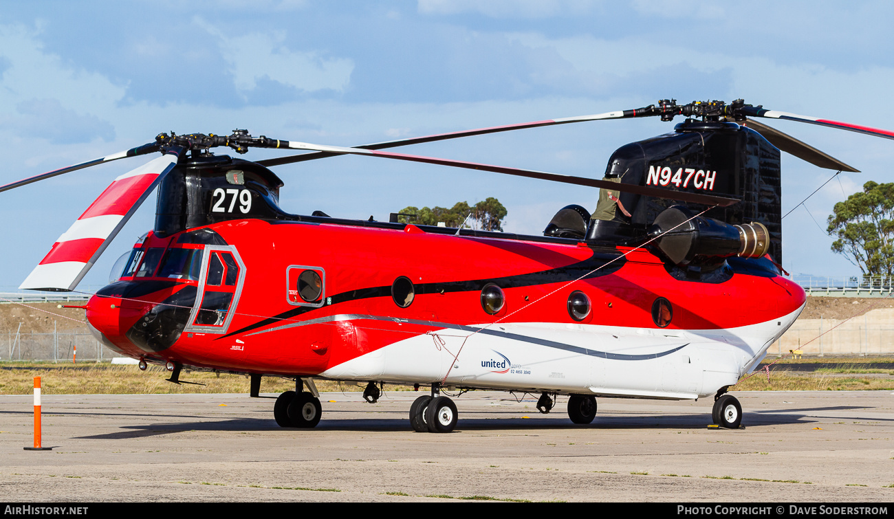 Aircraft Photo of N947CH | Boeing CH-47D Chinook (414) | United Aero Helicopters | AirHistory.net #489526