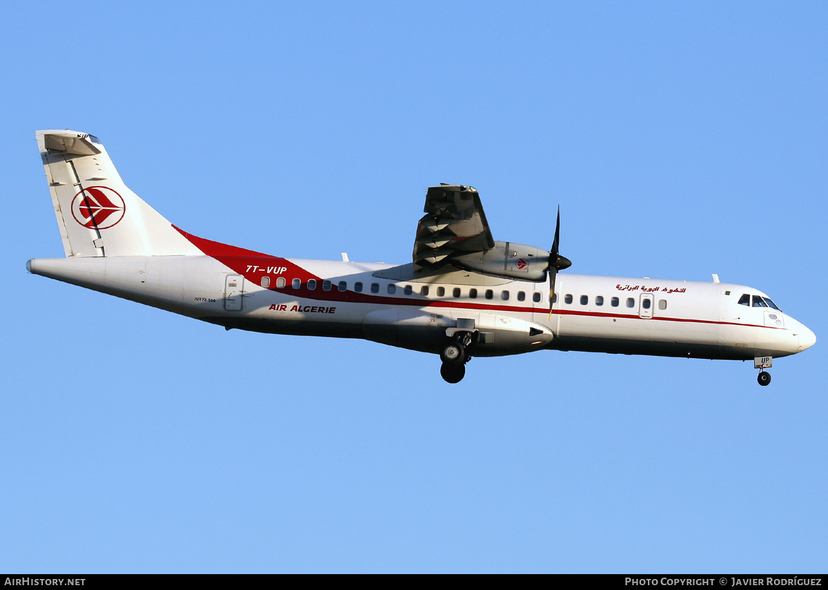 Aircraft Photo of 7T-VUP | ATR ATR-72-500 (ATR-72-212A) | Air Algérie | AirHistory.net #489548