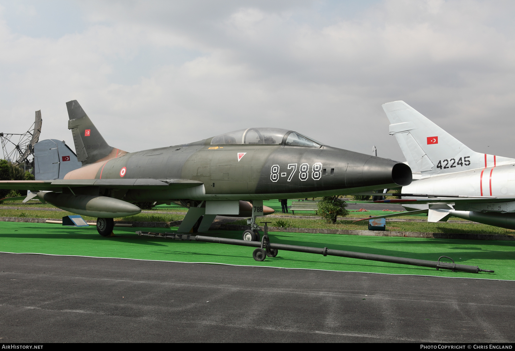 Aircraft Photo of 56-3788 | North American F-100F Super Sabre | Turkey - Air Force | AirHistory.net #489581