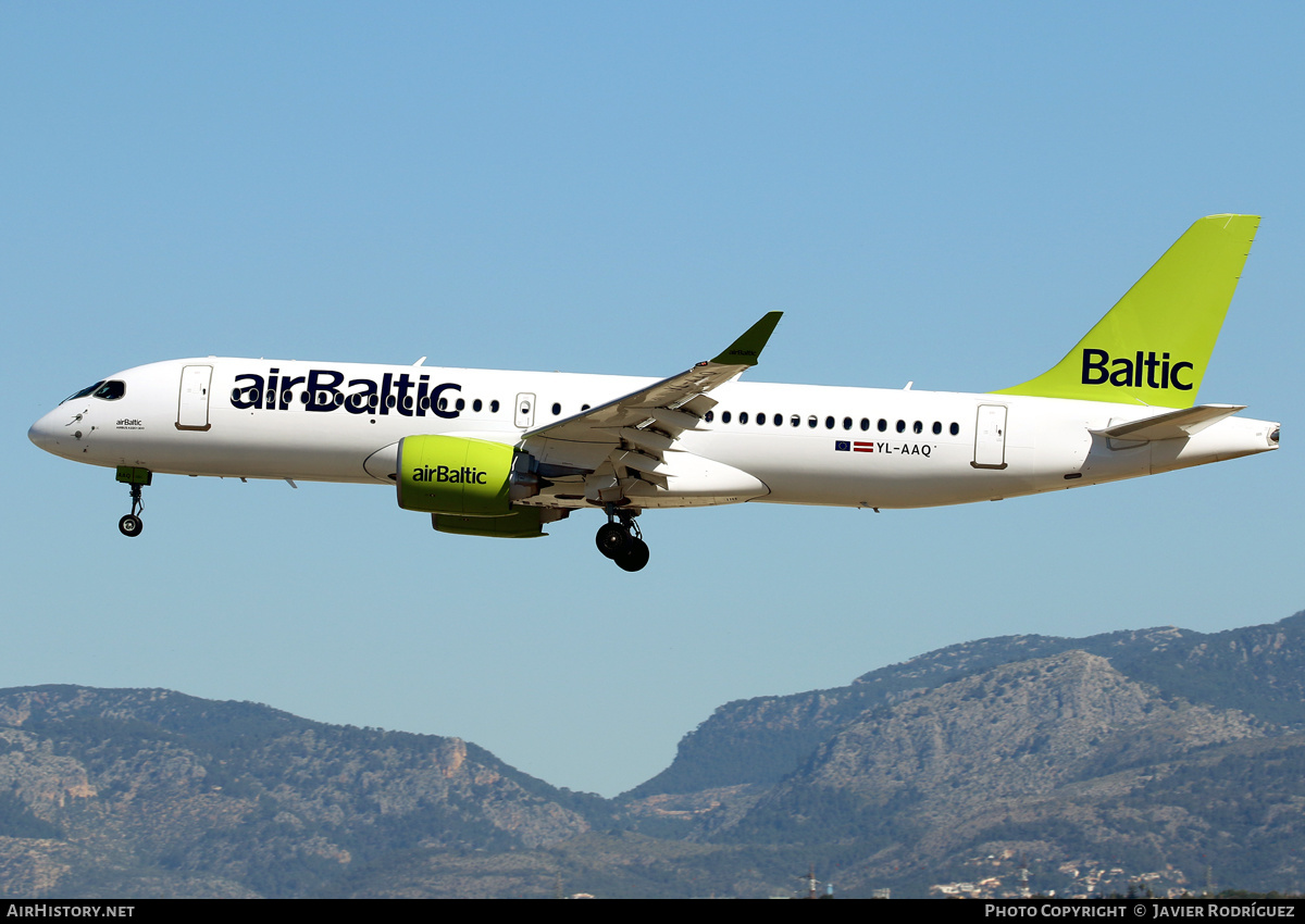Aircraft Photo of YL-AAQ | Airbus A220-371 (BD-500-1A11) | AirBaltic | AirHistory.net #489585