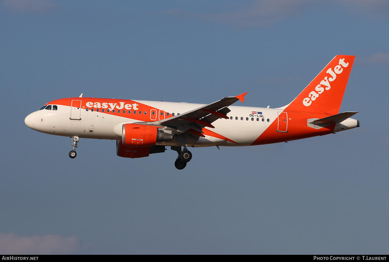 Aircraft Photo of OE-LQL | Airbus A319-111 | EasyJet | AirHistory.net #489642