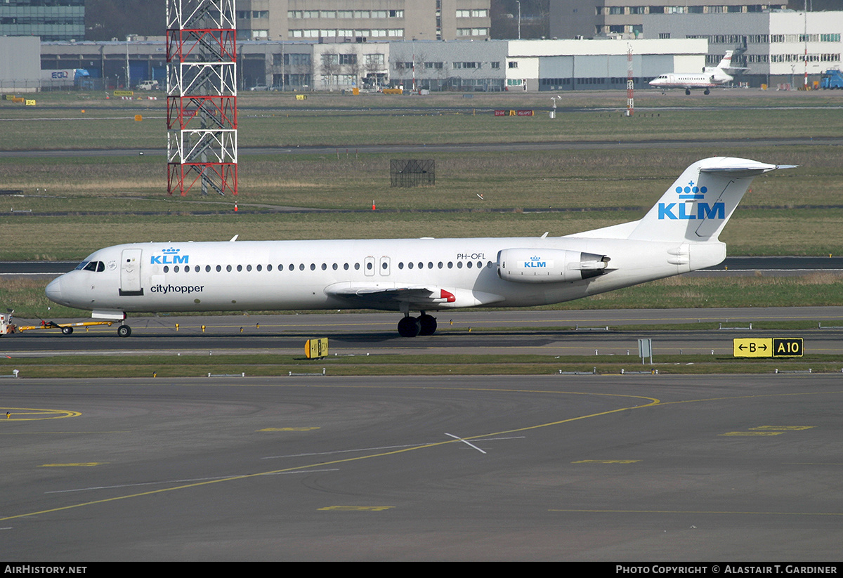 Aircraft Photo of PH-OFL | Fokker 100 (F28-0100) | KLM Cityhopper | AirHistory.net #489666