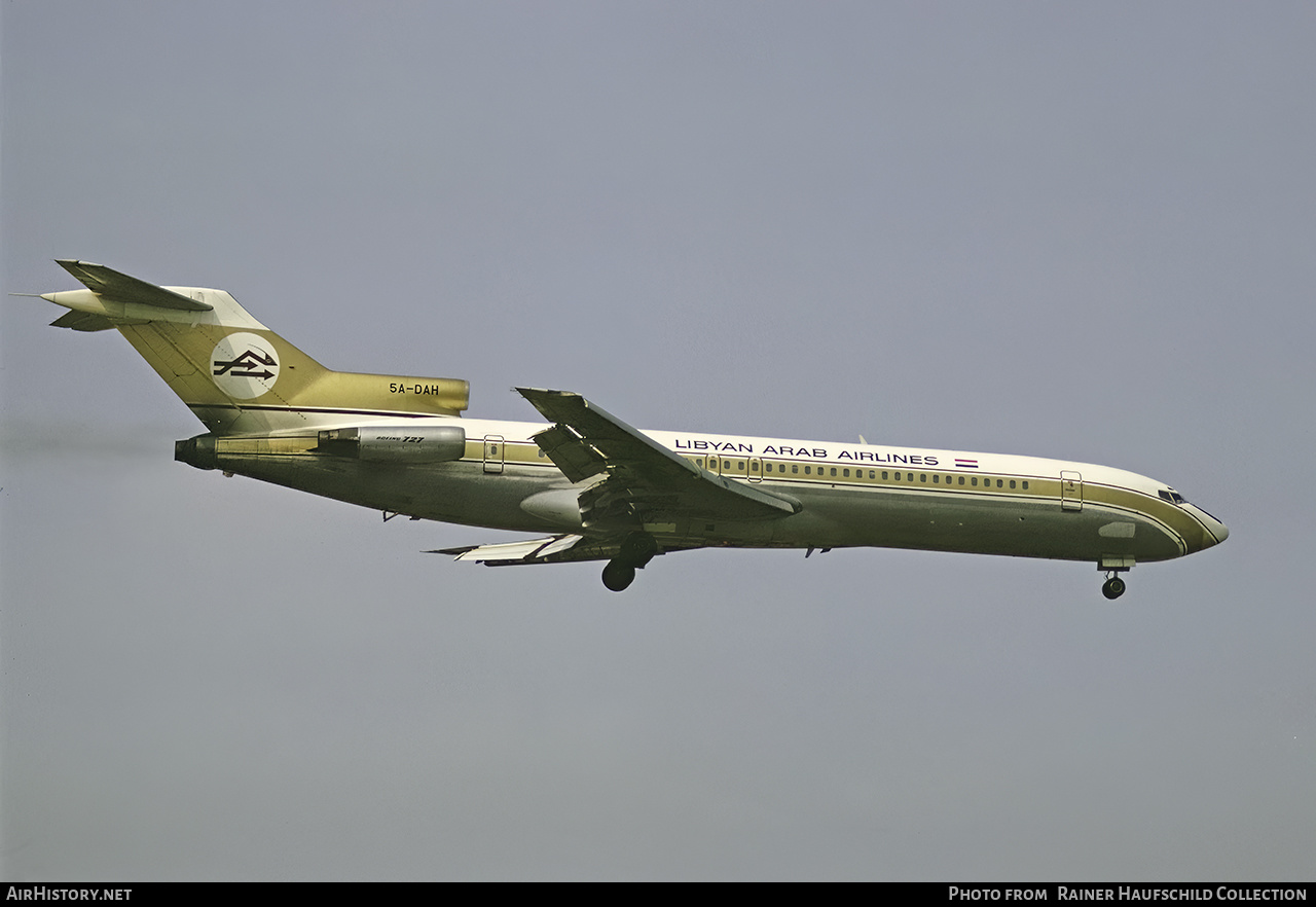 Aircraft Photo of 5A-DAH | Boeing 727-224 | Libyan Arab Airlines | AirHistory.net #489692