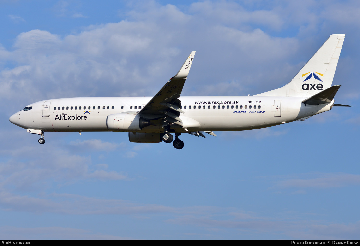 Aircraft Photo of OM-JEX | Boeing 737-8AS | AirExplore - Axe | AirHistory.net #489701