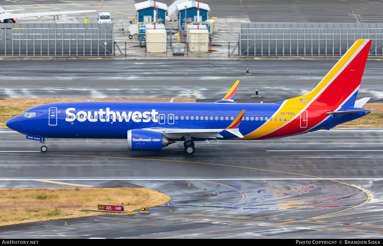 Aircraft Photo of N8768Q | Boeing 737-8 Max 8 | Southwest Airlines | AirHistory.net #489730