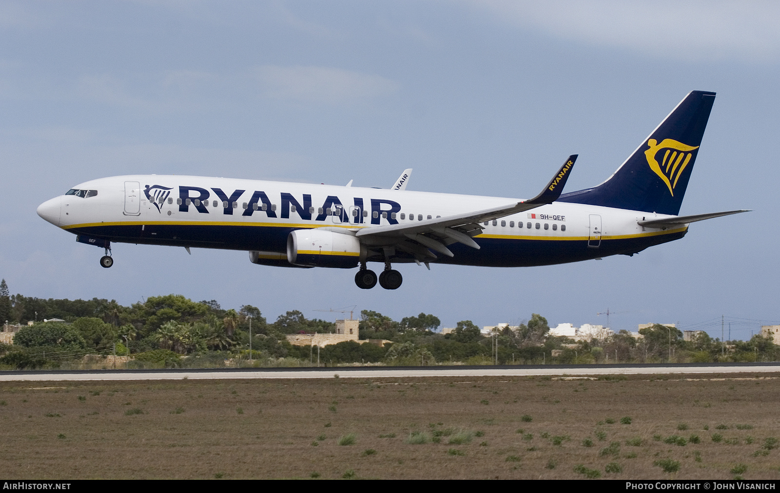 Aircraft Photo of 9H-QEF | Boeing 737-800 | Ryanair | AirHistory.net #489734