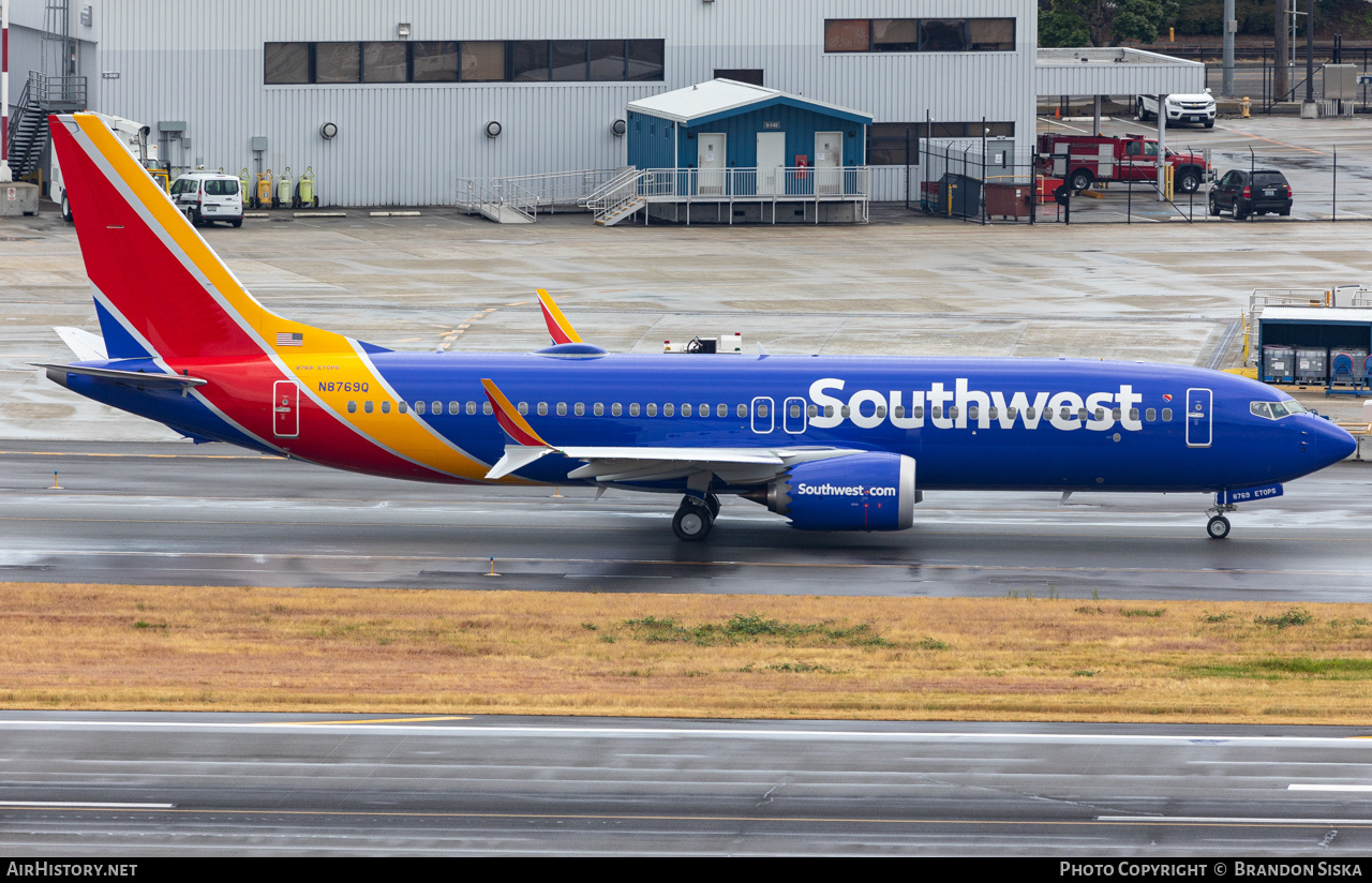 Aircraft Photo of N8769Q | Boeing 737-8 Max 8 | Southwest Airlines | AirHistory.net #489737