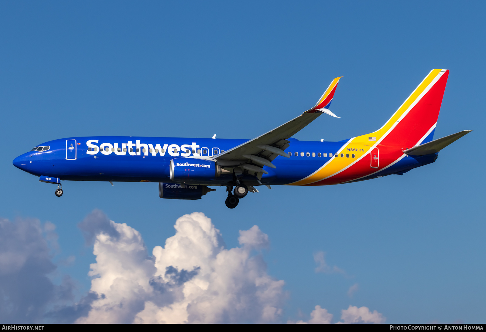 Aircraft Photo of N8609A | Boeing 737-8H4 | Southwest Airlines | AirHistory.net #489761
