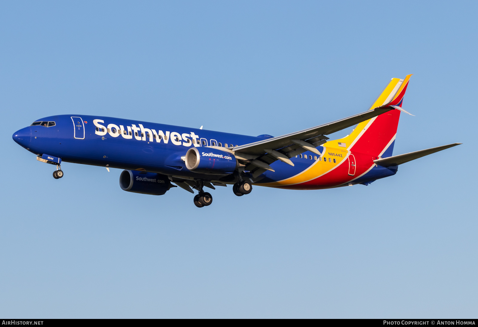 Aircraft Photo of N8544Z | Boeing 737-8H4 | Southwest Airlines | AirHistory.net #489774