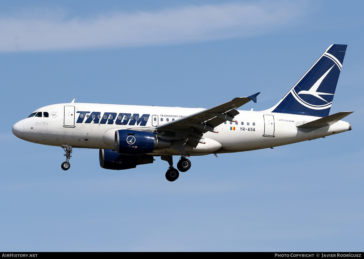 Aircraft Photo of YR-ASA | Airbus A318-111 | TAROM - Transporturile Aeriene Române | AirHistory.net #489835