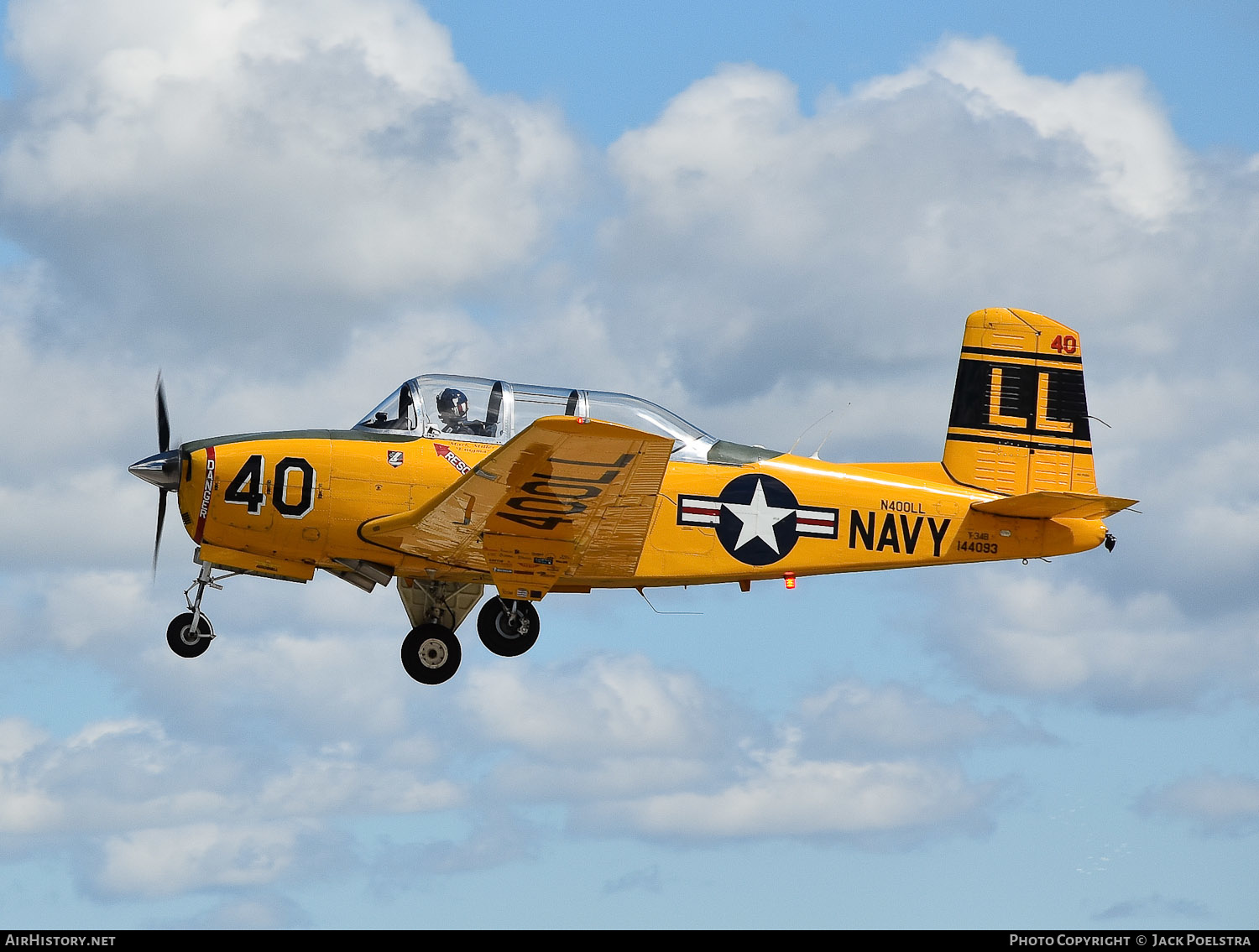Aircraft Photo of N400LL / 144093 | Beech T-34B Mentor (D45) | USA - Navy | AirHistory.net #489837
