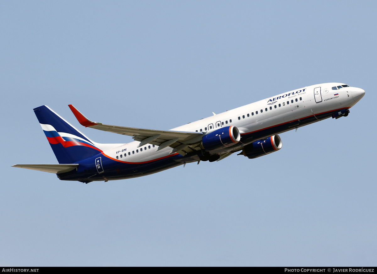 Aircraft Photo of VP-BMI | Boeing 737-8LJ | Aeroflot - Russian Airlines | AirHistory.net #489866