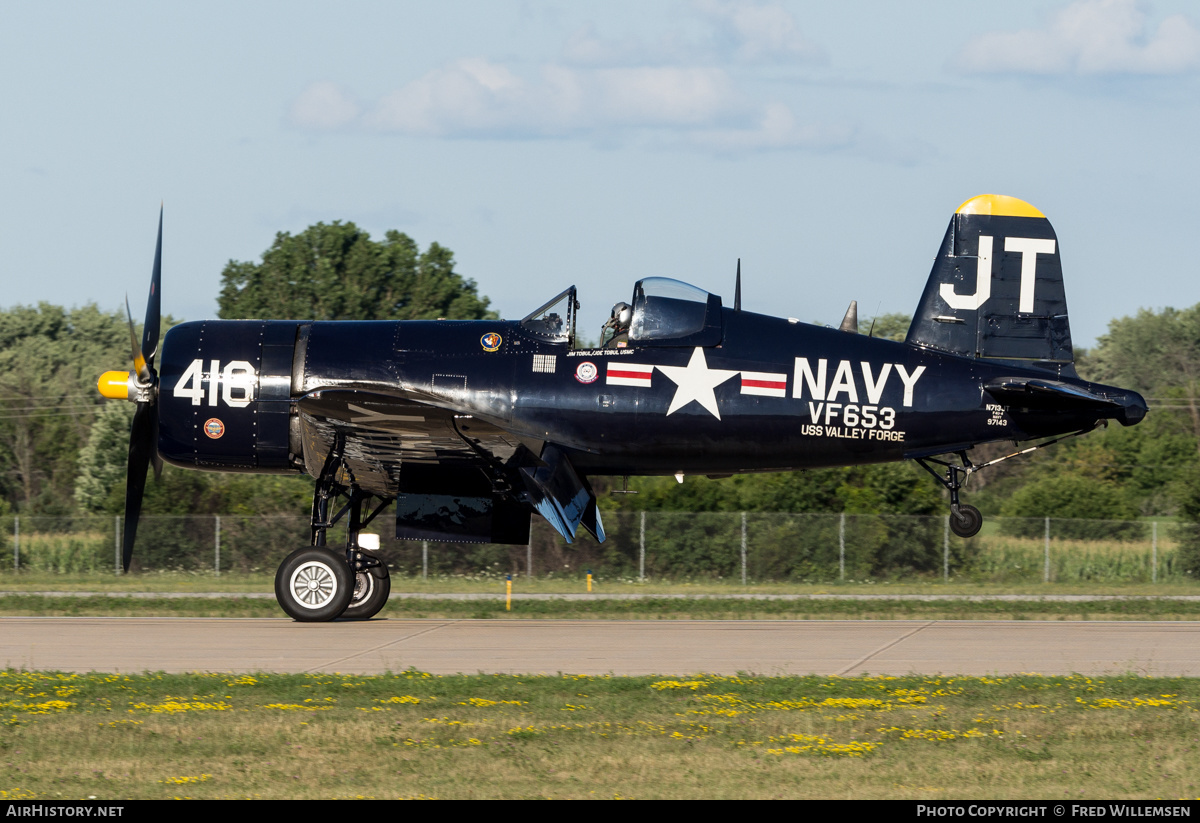 Aircraft Photo of N713JT / 97143 | Vought F4U-4 Corsair | USA - Navy | AirHistory.net #489917