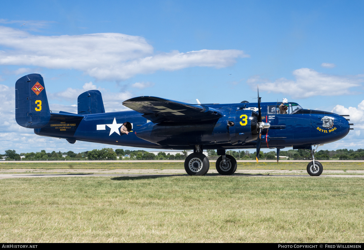 Aircraft Photo of N9643C | North American PBJ-1J Mitchell | Commemorative Air Force | USA - Marines | AirHistory.net #489924
