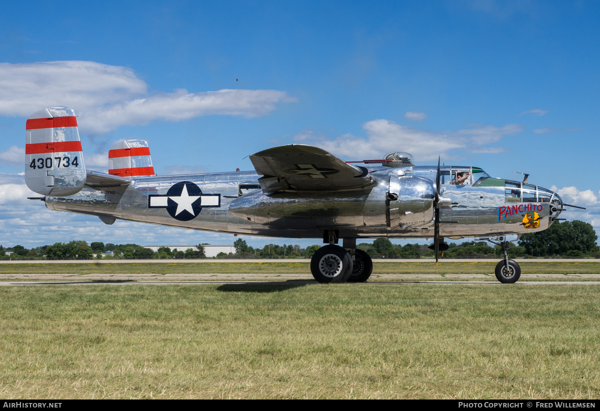 Aircraft Photo of N9079Z / 430734 | North American B-25J Mitchell | USA - Air Force | AirHistory.net #489925