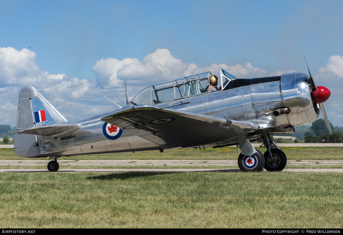 Aircraft Photo of N52494 | North American Harvard Mk4 | Canada - Air Force | AirHistory.net #489946