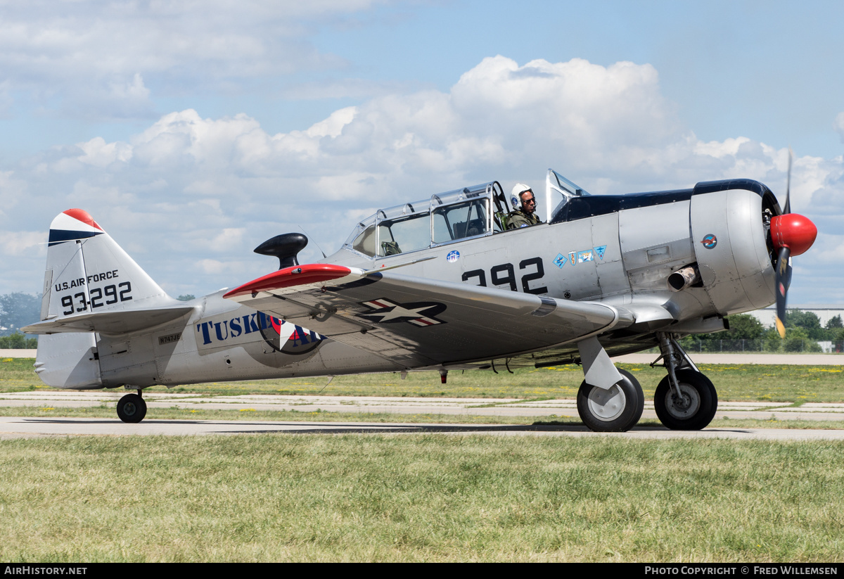 Aircraft Photo of N747JE / 93292 | North American AT-6G Texan | USA - Air Force | AirHistory.net #489950