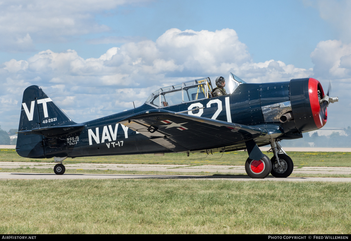 Aircraft Photo of N66JB / 49-2821 | North American T-6G Texan | USA - Navy | AirHistory.net #489954