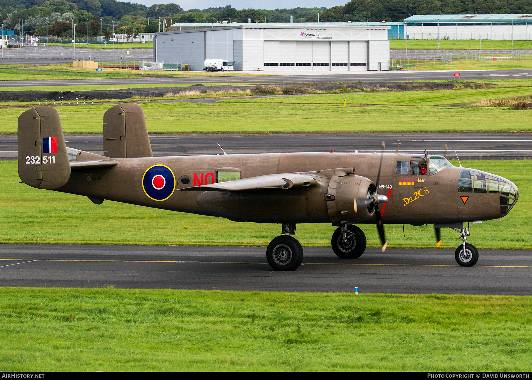 Aircraft Photo of PH-XXV / N5-149 | North American B-25N Mitchell | Koninklijke Luchtmacht Historische Vlucht | UK - Air Force | AirHistory.net #489973