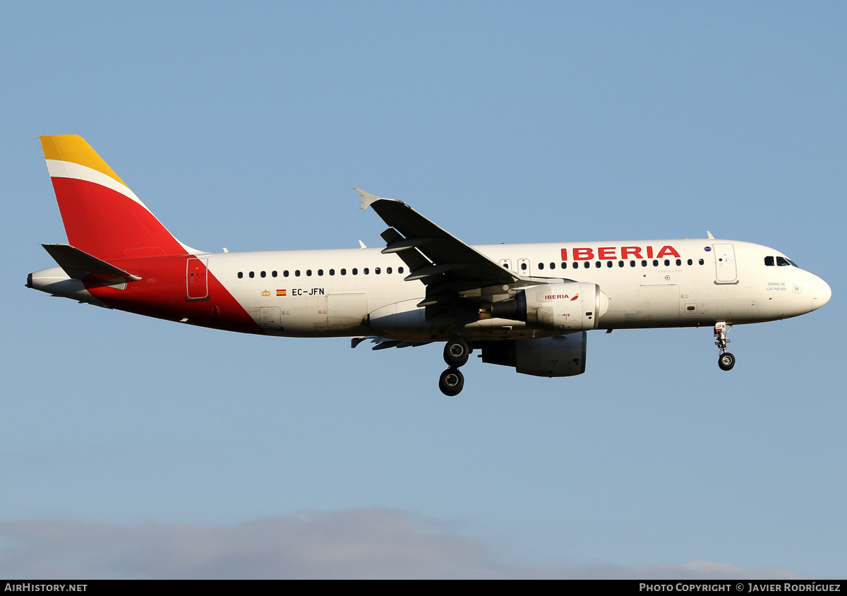 Aircraft Photo of EC-JFN | Airbus A320-214 | Iberia | AirHistory.net #490062