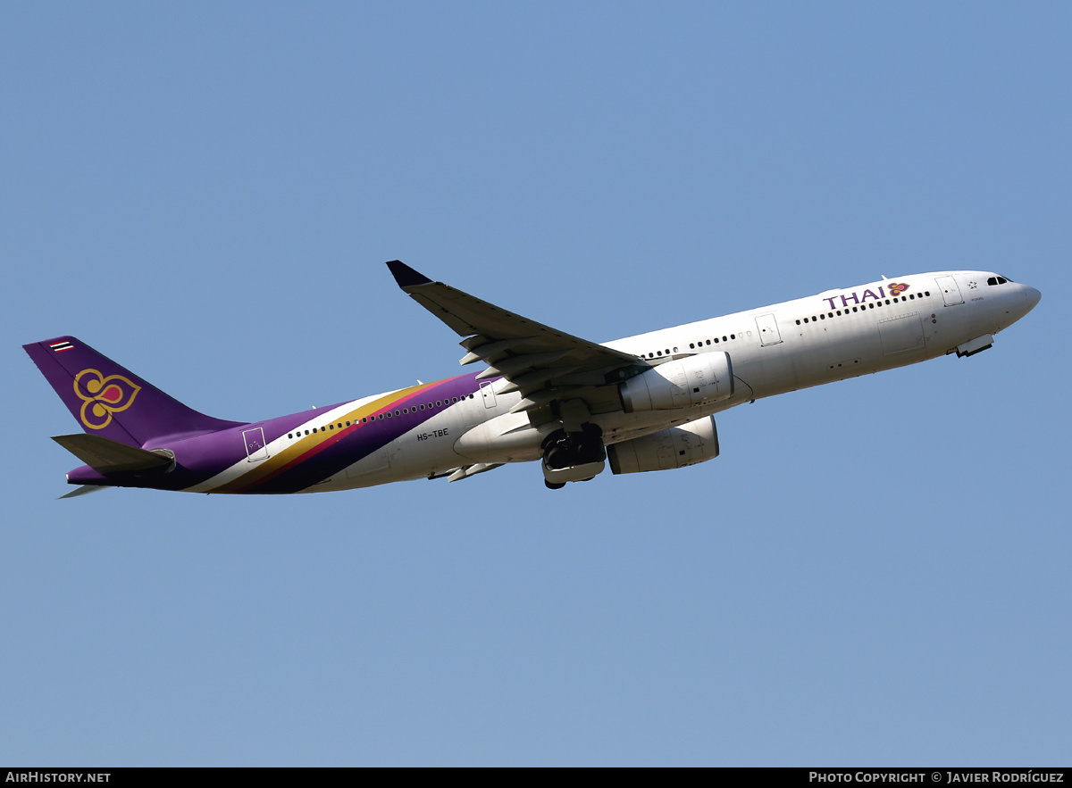 Aircraft Photo of HS-TBE | Airbus A330-343 | Thai Airways International | AirHistory.net #490073