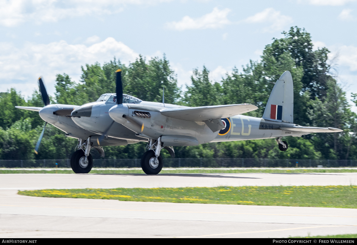 Aircraft Photo of N114KA / KA114 | De Havilland D.H. 98 Mosquito FB26 | UK - Air Force | AirHistory.net #490076