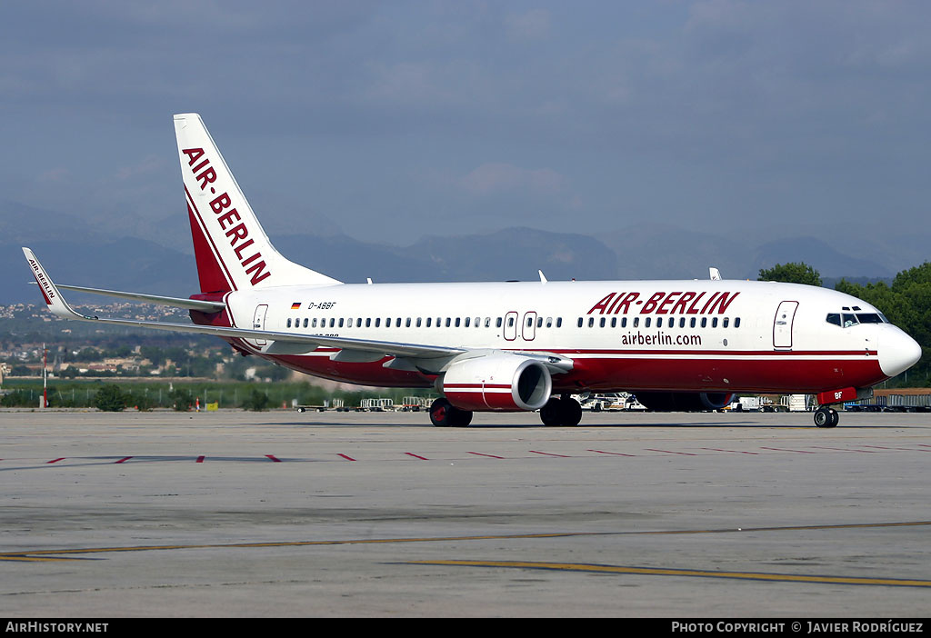 Aircraft Photo of D-ABBF | Boeing 737-86J | Air Berlin | AirHistory.net #490095