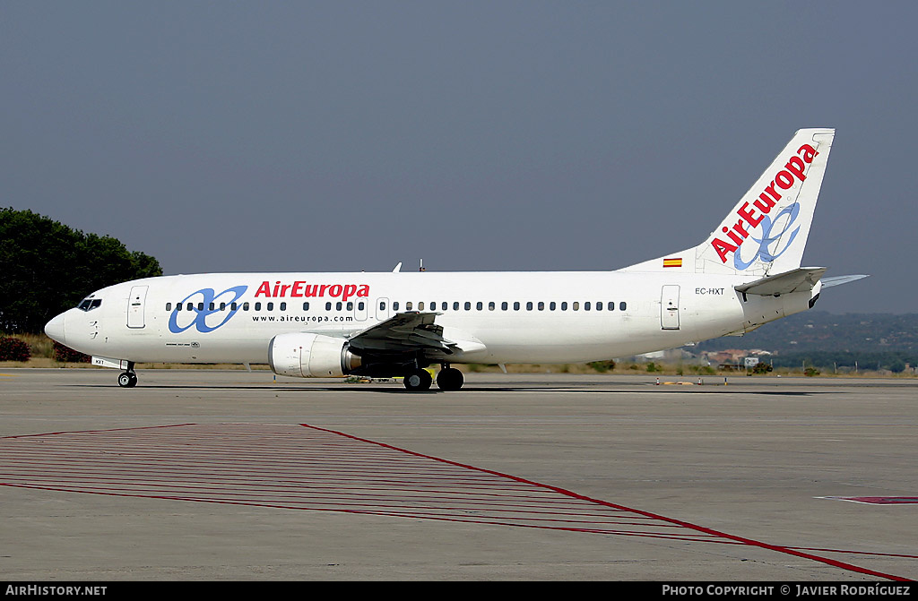 Aircraft Photo of EC-HXT | Boeing 737-4K5 | Air Europa | AirHistory.net #490098